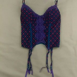 Victoria's Secret Sexy Little Things Plaid Corset